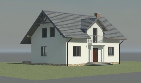 To jest render wykonany w Revit - bez specjalnych ustawień.