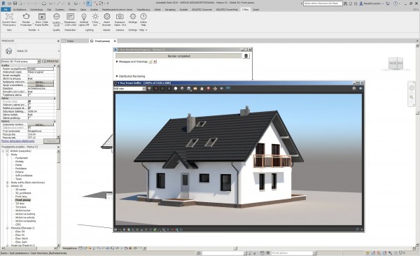 Tak wygląda rendering w wersji v-ray 3.70